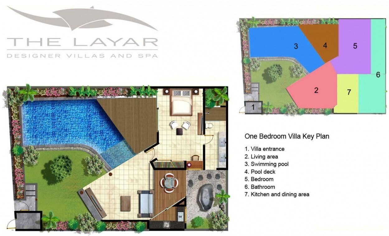 Villa The Layar - 1 bdr  Floor Plan